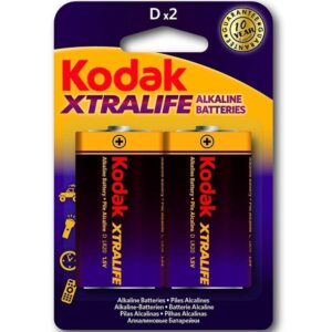 KODAK XTRALIFE PILHA ALKALINA D LR20 BLISTER DE 2