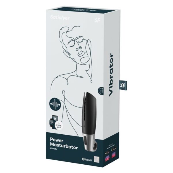 MASTURBADOR SATISFYER POWER - Black & Silver - Image 2