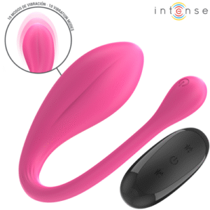 VIBRADOR JANICE U DUPLA ESTIMULAÇÃO 10 VIBRAÇÕES ROSA CONTROLE REMOTO