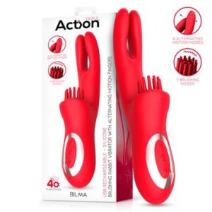 Vibrador ACTION Bilma com Movimentos Alternados e Escovação 4 Motores