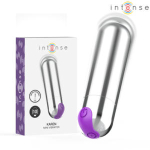 KAREN MINI BALA VIBRADORA 10 MODOS - Prateada