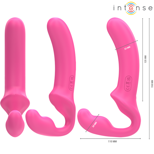 AMY VIBRADOR DUPLO 20 CM ROSA COM CONTROLE REMOTO - Image 3