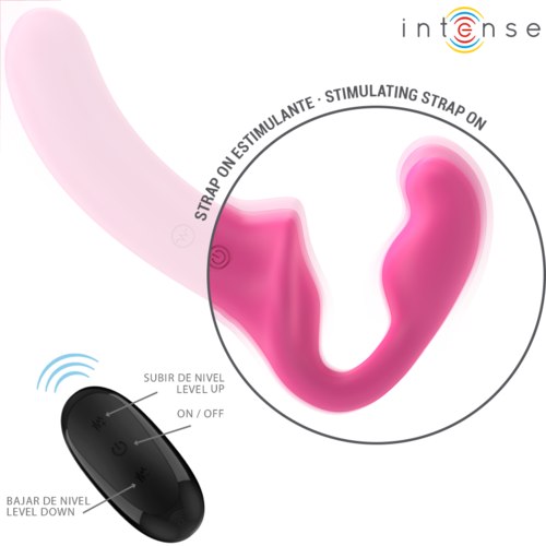 AMY VIBRADOR DUPLO 20 CM ROSA COM CONTROLE REMOTO - Image 4