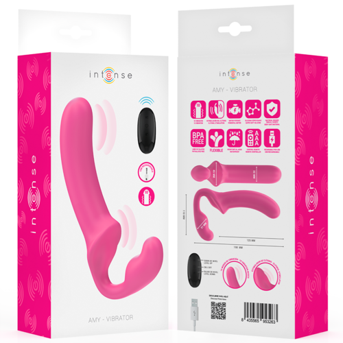 AMY VIBRADOR DUPLO 20 CM ROSA COM CONTROLE REMOTO - Image 7