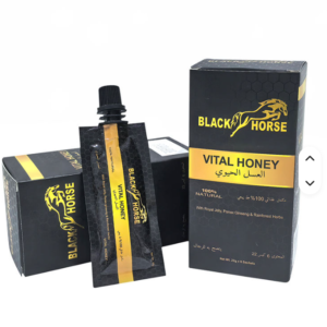 BLACK HORSE VITAL HONEY - Caixa com 6 Saquetas