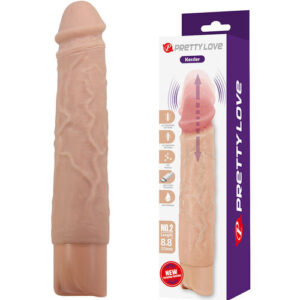 KESSLER DILDO VIBRATÓRIO REALISTA COM 10 MODOS DE VIBRAÇÃO E 10 NÍVEIS DE INTENSIDADE, 22 CM NATURAL